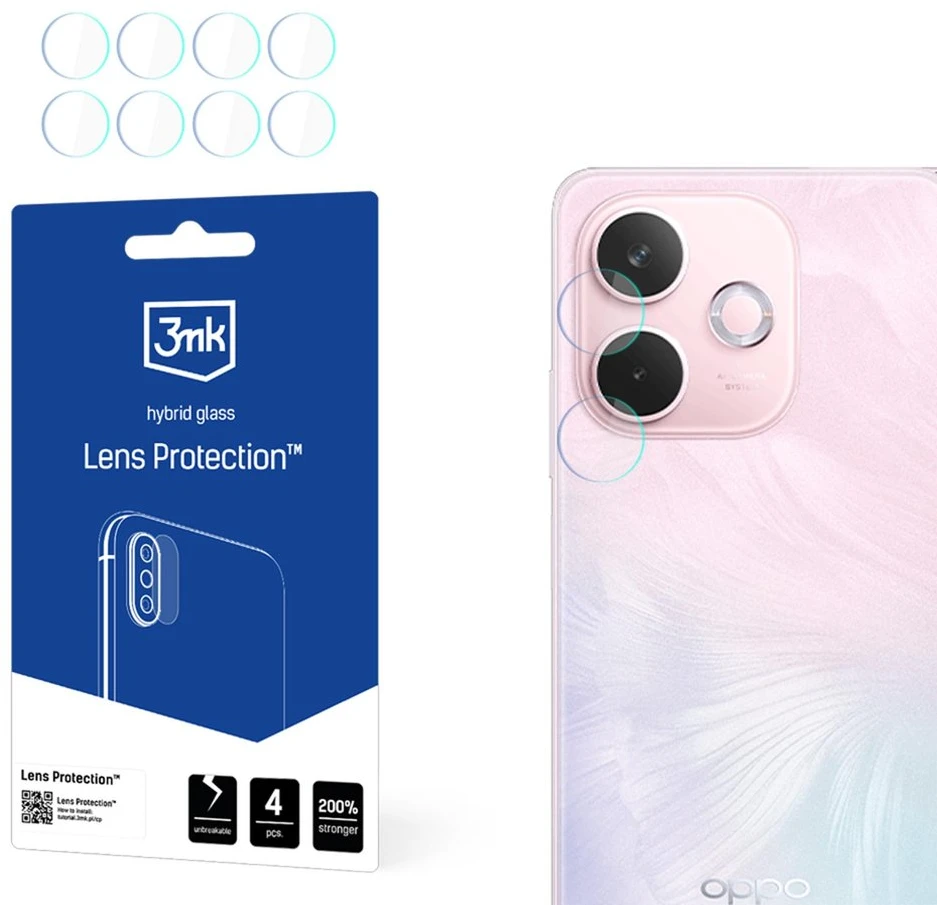 Nezatříděno 3Mk apsauga 3mk hibridinis objektyvo apsaugos stiklas „Oppo A5 Pro 5G“ kameros objektyvui