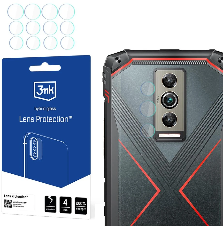 3Mk apsauga 3mk hibridinis objektyvo apsaugos stiklas Doogee Blade 10 / Pro / Ultra kameros objektyvui