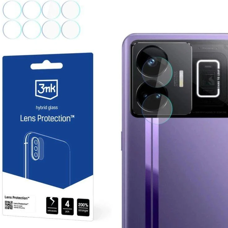 3mk Lens Protection™ hibridinis fotoaparato stiklas, skirtas Realme GT3 / GT Neo 5