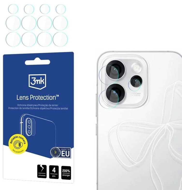 3Mk apsauga 3mk Lens Protection™ hibridinio fotoaparato objektyvo stiklas, skirtas Oppo Reno 15 Pro