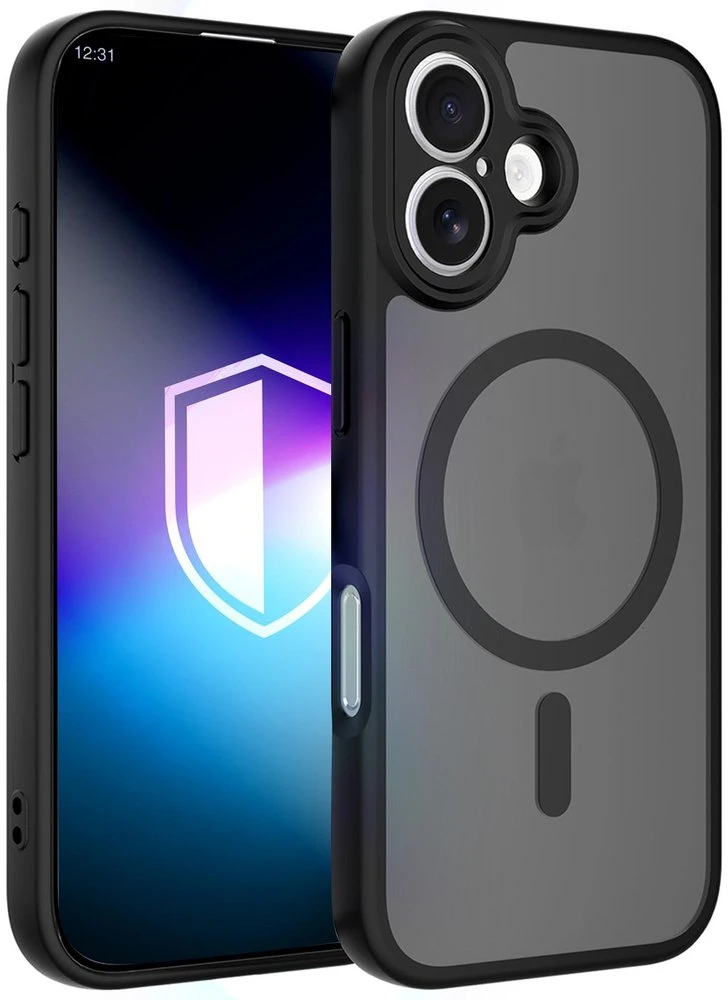 3mk Misty MagCase dėklas iPhone 16, juodas