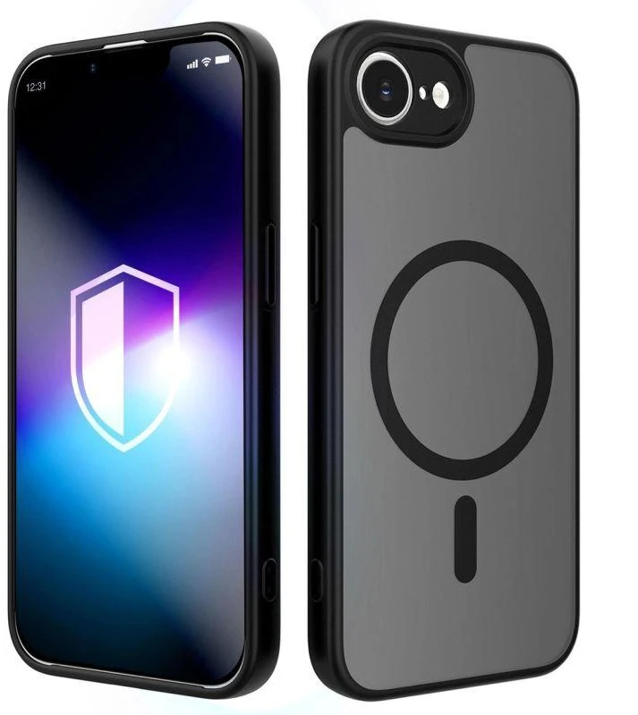 Telefono dėklas iPhone 16E / 17E 3mk Misty MagCase, juodas