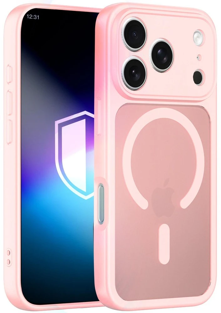 3mk Misty MagCase dėklas iPhone 17 Pro Max, rožinis