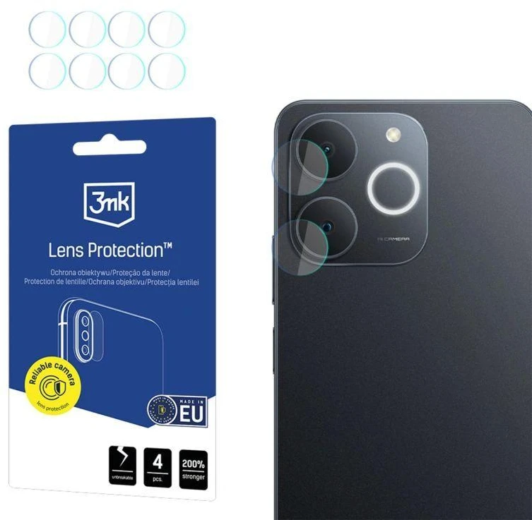 3mk objektyvo apsaugos kameros stiklas, skirtas „Realme Note 70T“