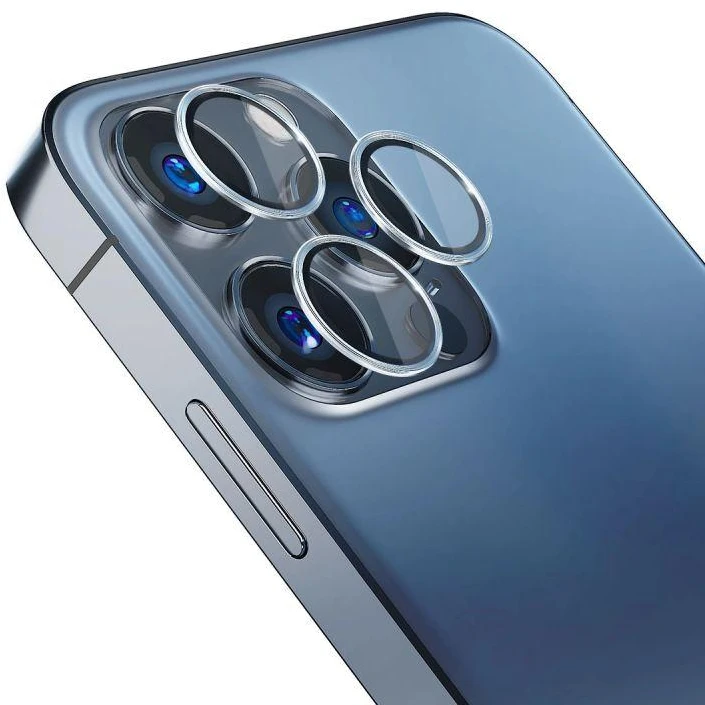 3MK Lens Protection Pro iPhone 15 Pro 6.1″ royal mėlynas Kameros lęšio apsauga su montavimo rinkiniu