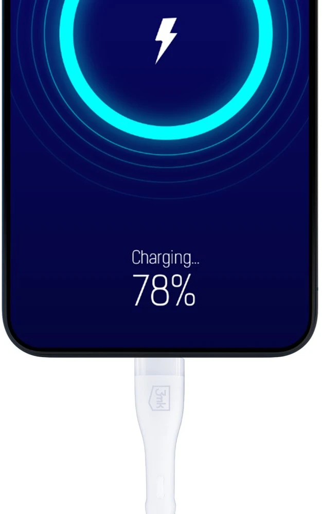 3Mk apsaugos priedai - 3mk Rayo įkroviklis 20W PD3.0 PPS USB 1C + laidas C-C 3A 60W Baltas
