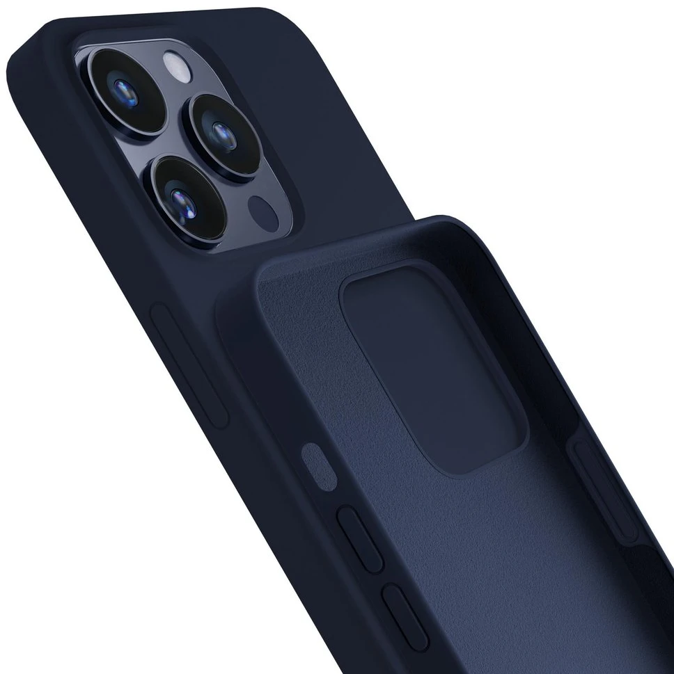 3MK Silicone Dėklas Apple iPhone 16 Pro 6.3″ dark navy