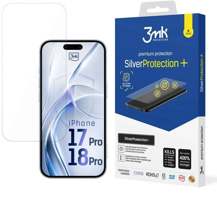 3mk SilverProtection+ - apsauginė plkėvelė skirtas Apple iPhone 17 Pro