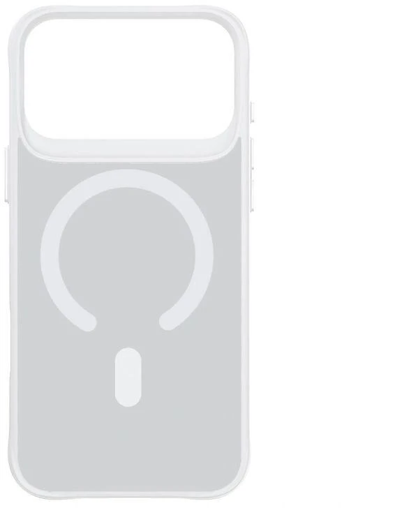 Dėklas 3Mk apsaugos 3mk dūminis „MagCase“, skirtas „iPhone 17 Pro“ – „Baltas-Translucent“