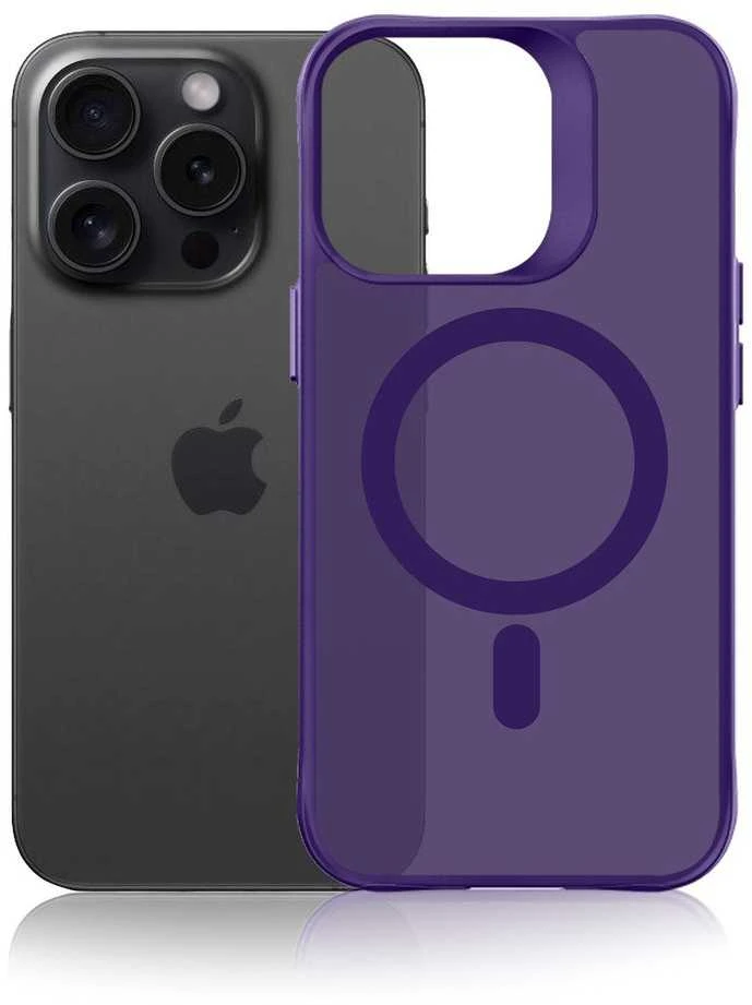 3mk Smoke MagCase dėklas iPhone 16 Pro, purpurinis