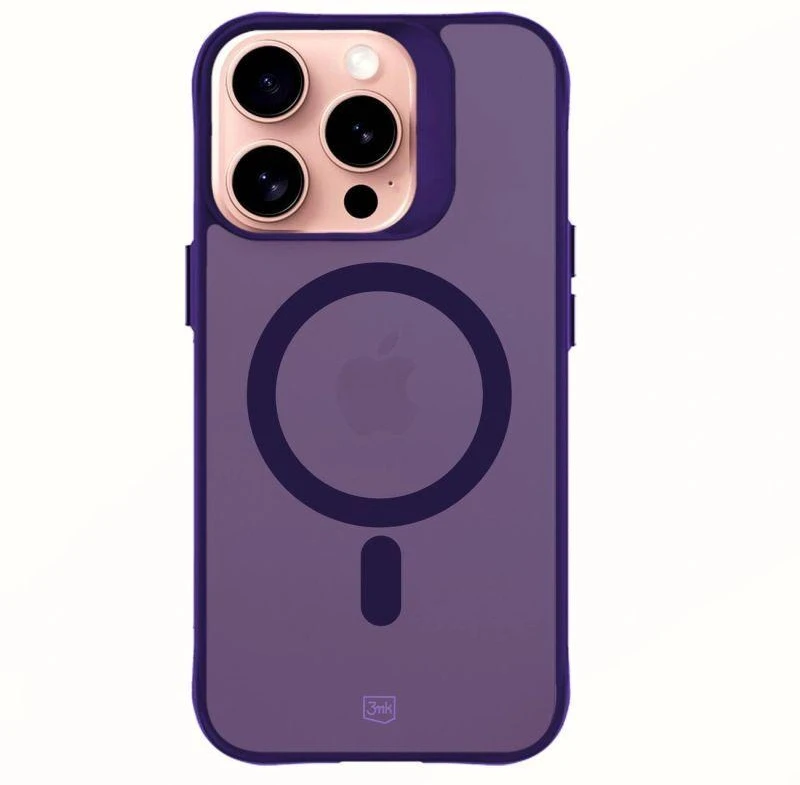 3mk Smoke MagCase dėklas iPhone 16 Pro, purpurinis