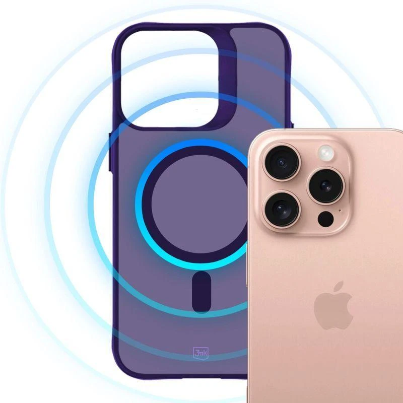 3mk Smoke MagCase dėklas iPhone 16 Pro, purpurinis