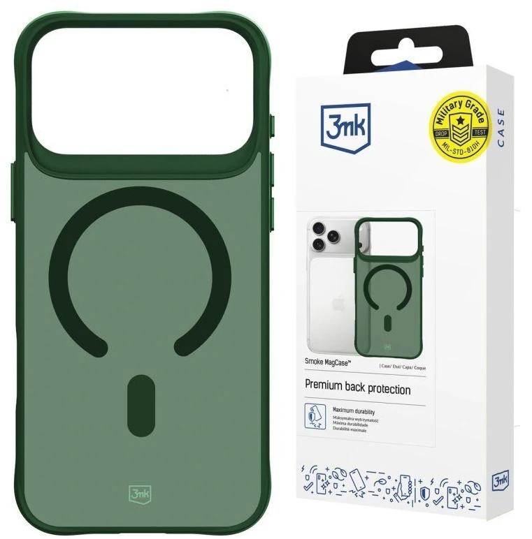 Nezatříděno 3mk Smoke MagCase dėklas iPhone 17 Pro Max, žalias