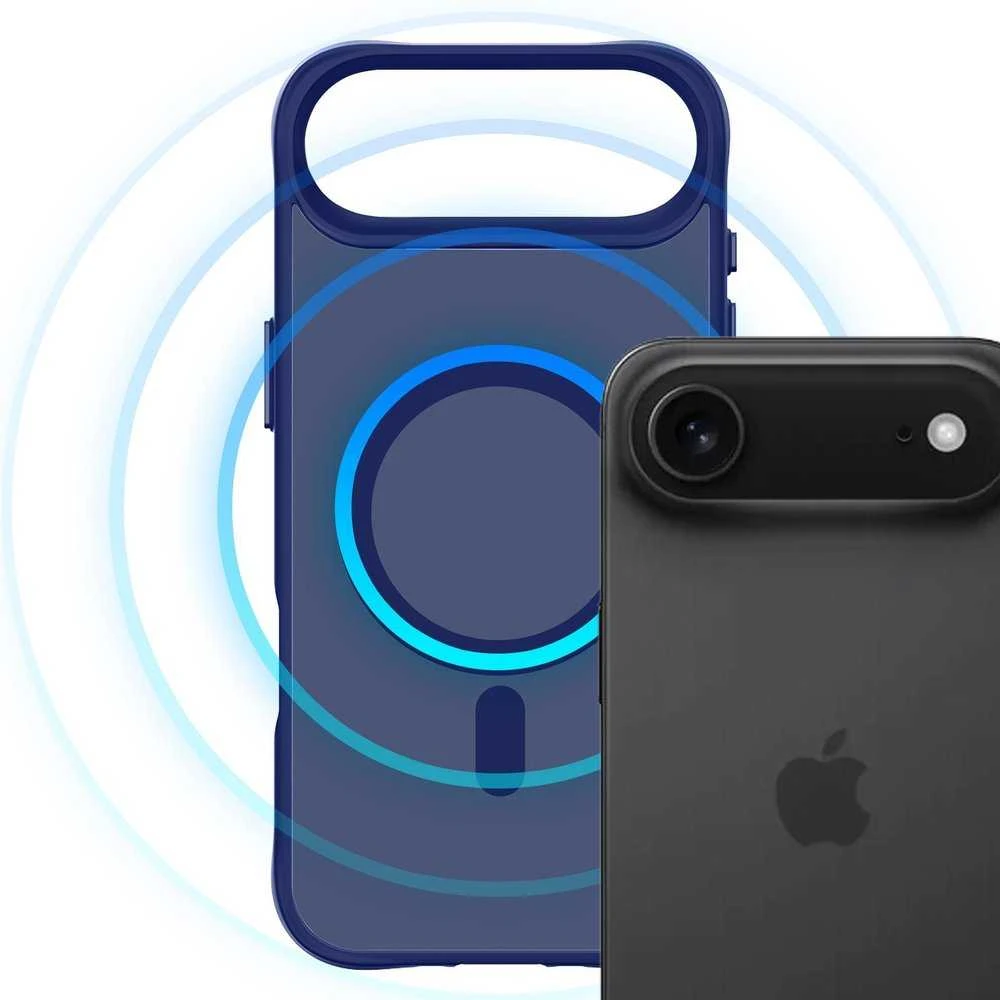 3mk Smoke MagCase dėklas iPhone Air, mėlynas
