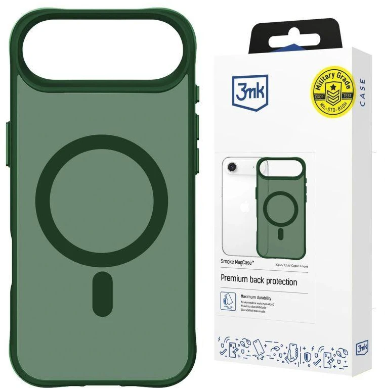 3mk Smoke MagCase dėklas iPhone Air – žalias