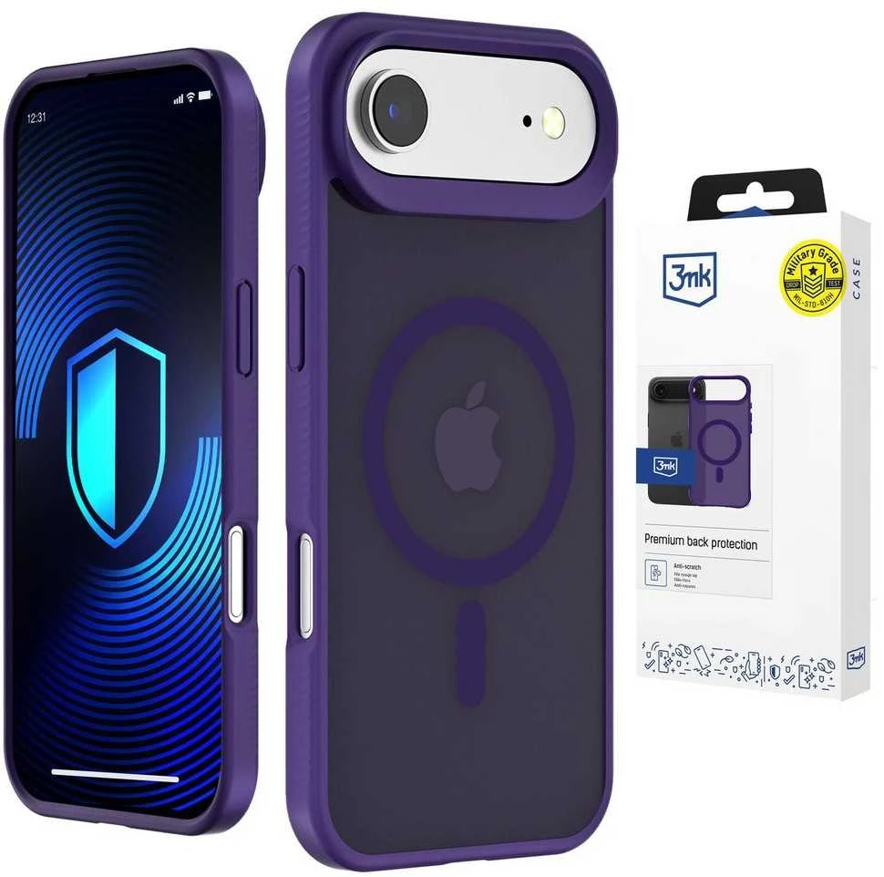 3mk Smoke MagCase dėklas iPhone Air, violetinis