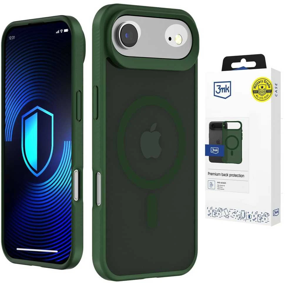 3mk Smoke MagCase dėklas iPhone Air – žalias