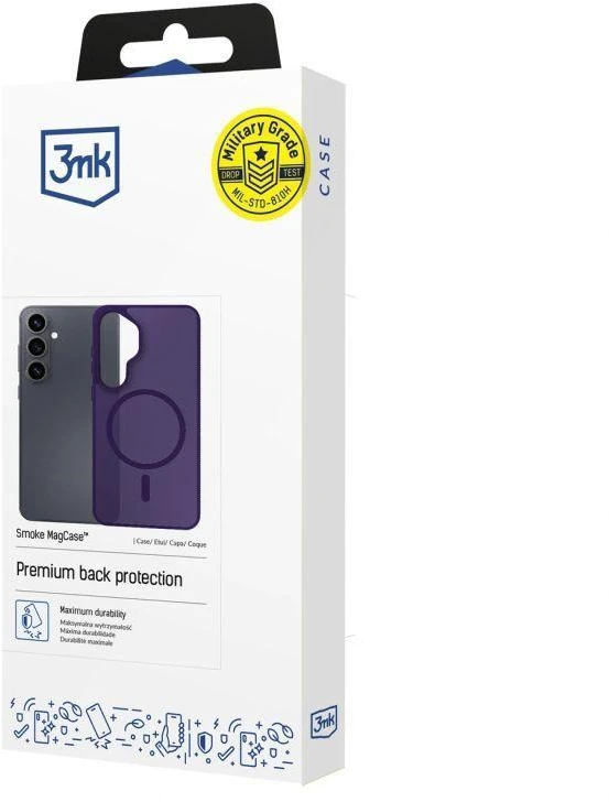 3mk Smoke MagCase dėklas iPhone Air, violetinis