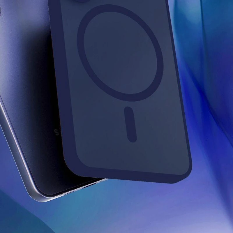 Dėklas 3Mk apsaugos 3mk dūmų spalvos „MagCase“, skirtas „iPhone 17“ – „Mėlyna-Translucent“