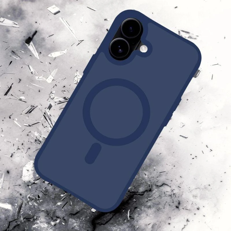 Dėklas 3Mk apsaugos 3mk dūmų spalvos „MagCase“, skirtas „iPhone 17“ – „Mėlyna-Translucent“