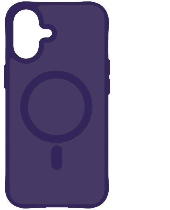 3Mk apsauginis 3mk dūminis „MagCase“ dėklas, skirtas iPhone 17 - violetinė-permatoma