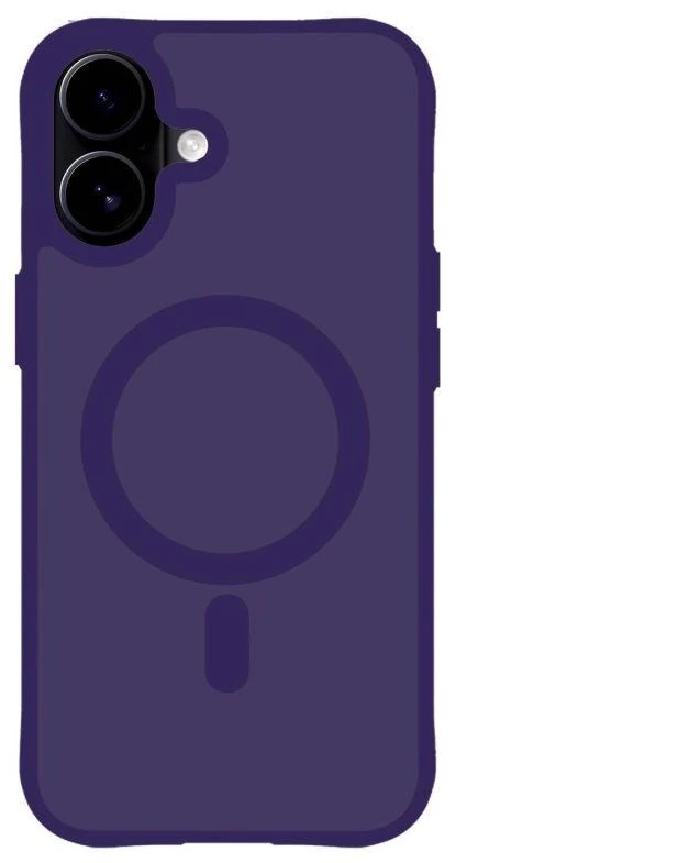 3Mk apsauginis 3mk dūminis „MagCase“ dėklas, skirtas iPhone 17 - violetinė-permatoma