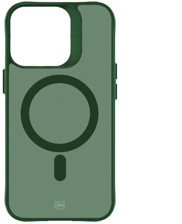 Dėklas 3Mk apsaugos 3mk dūminis „MagCase“, skirtas „iPhone 16 Pro Max“ - Žalias-permatomas