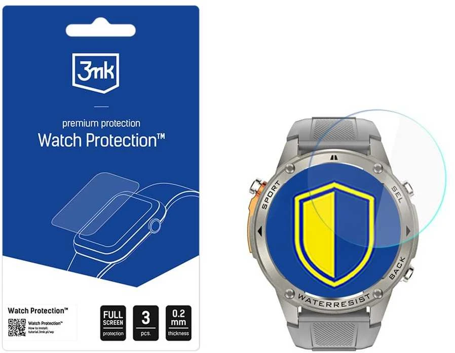 3mk Watch Protection FlexibleGlass hibridinis stiklas Alligator Watch GPS laikrodžiui