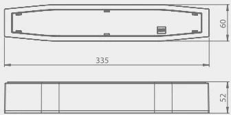 3W avarinis šviestuvas SUPREMA SOH 250 NM 3H AT IP54 NT, baltas