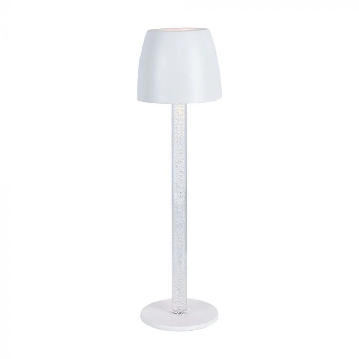 V-tac 3W LED įkraunamas stalo šviestuvas, baltas, 3000K, dimeriuojamas