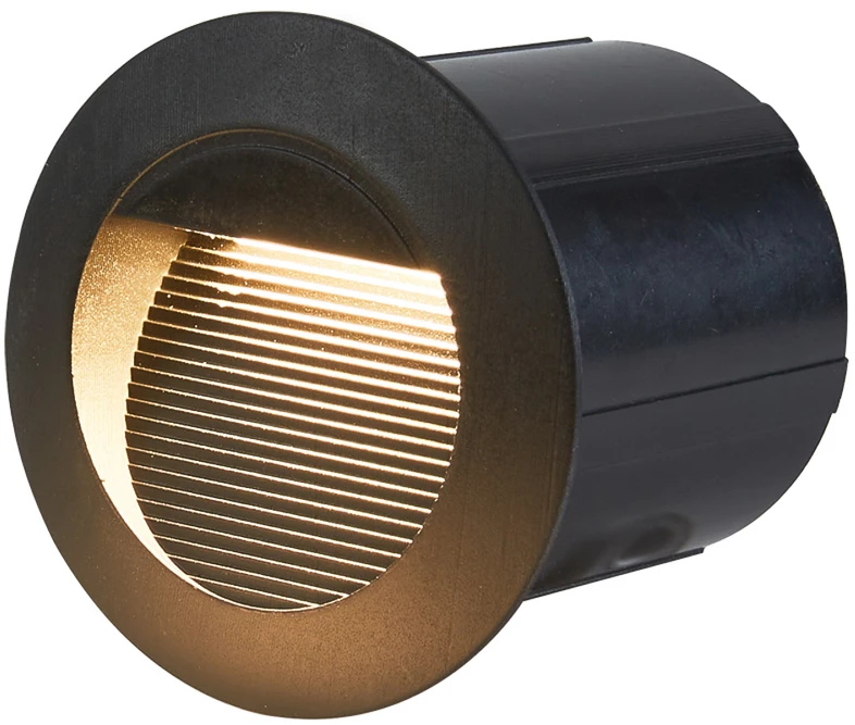 3W LED įleidžiamas fasado šviestuvas PIANI 4K, juodas, 4000K