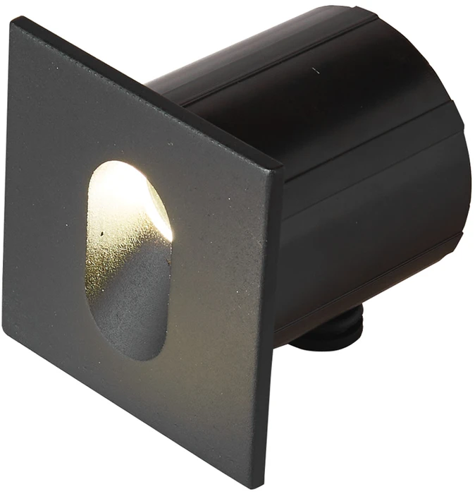 3W LED įleidžiamas fasado šviestuvas ROVATO 4K, juodas, 4000K