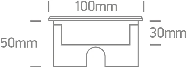 3W LED įleidžiamas į žemę šviestuvas, plieno sp., 3000K, IP67, dimeriuojamas, 69076A/W