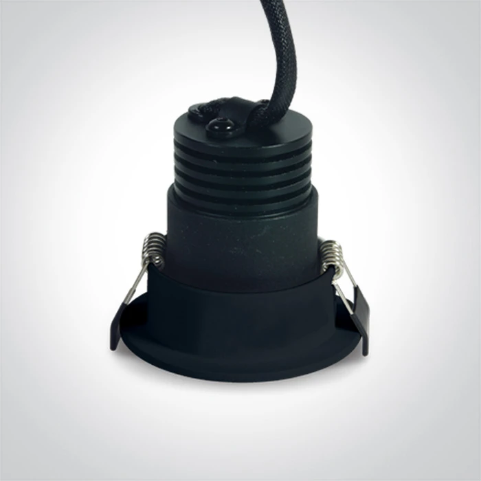 3W LED įleidžiamas šviestuvas, juodos/žalvario sp., 3000K, 10103E/B/BS/W
