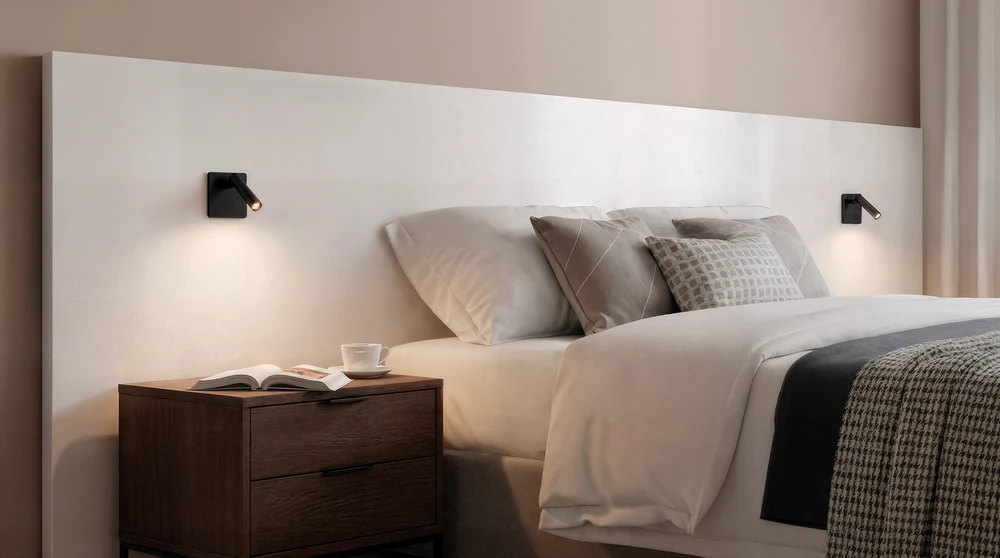 3W LED įleidžiamo montavimo sieninis šviestuvas ATRIA MINI SQUARE, bronzos sp., 3000K, E3925101BR