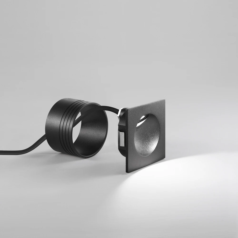 3W LED lauko įleidžiamas šviestuvas ONYX, juodas, 4000K, IP54