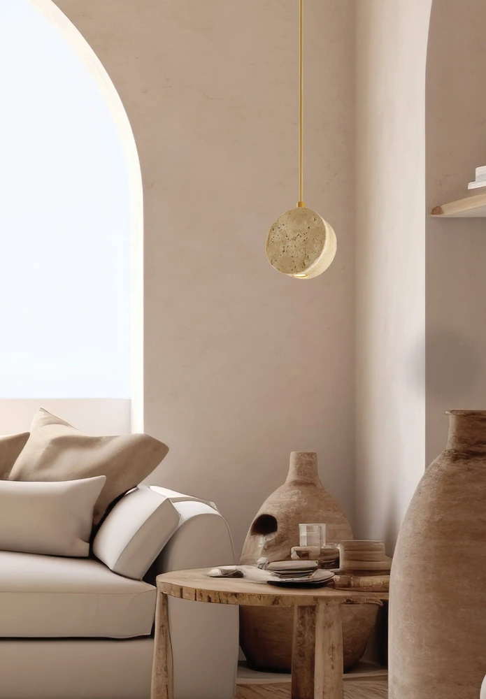 3W LED pakabinamas šviestuvas, smėlio/aukso sp., 3000K, 25336