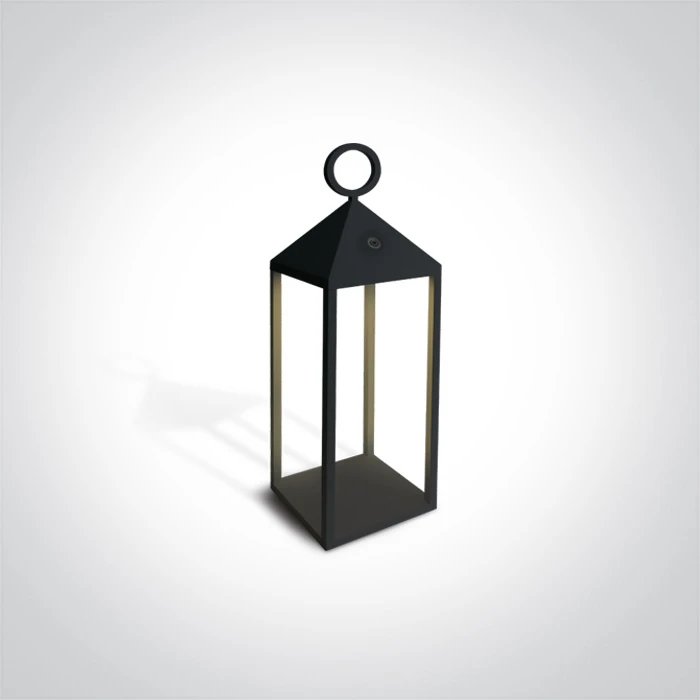 3W LED pastatomas lauko šviestuvas, juodas, 3000K, 67462/B/W
