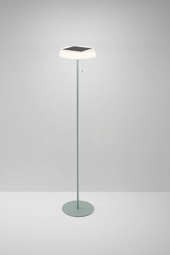 3W LED pastatomas lauko šviestuvas su saulės baterija JIN, žalias, 3000K, dimeriuojamas, IP54