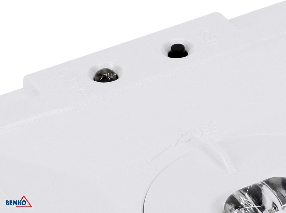 3W LED paviršinis avarinis šviestuvas SKALER, baltas, 6000K, IP40, 1h veikimas autonominiu režimu, 145°/55°