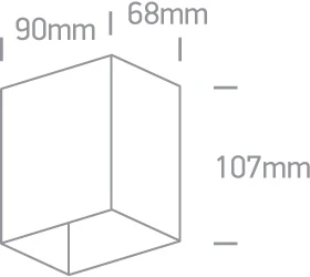 3W LED sieninis šviestuvas, antracito sp., 3000K, 67398/AN/W