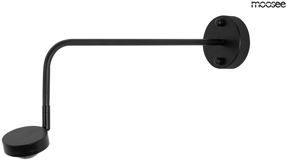3W LED sieninis šviestuvas AXEL, juodas, 3000K