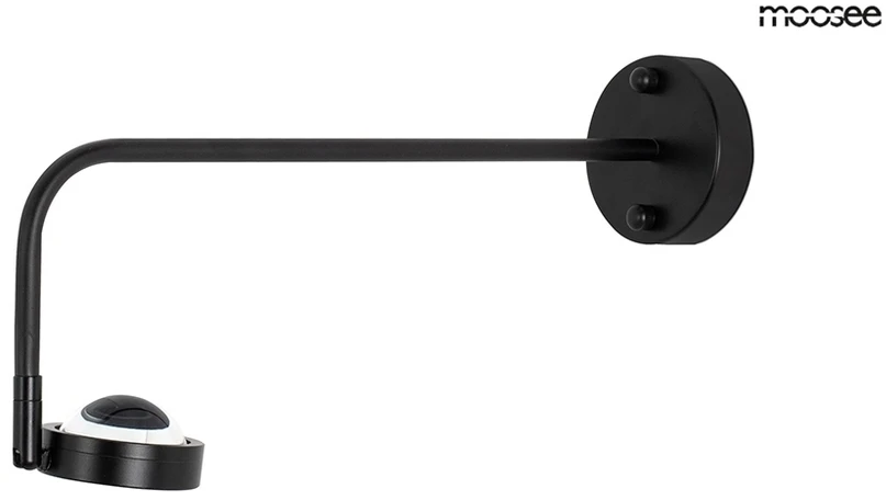 3W LED sieninis šviestuvas AXEL, juodas, 3000K