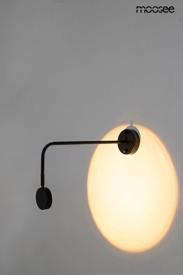 3W LED sieninis šviestuvas AXEL, juodas, 3000K