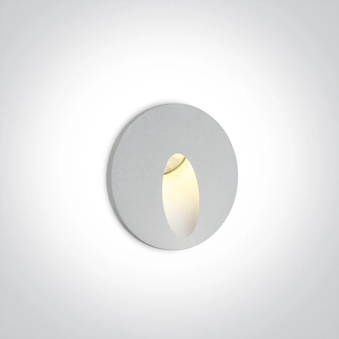 3W LED sieninis šviestuvas, baltas, 3000K, 68030/W/W