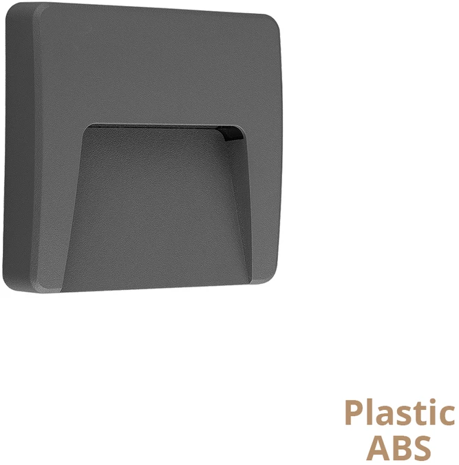 Viokef 3W LED sieninis šviestuvas COP, tamsiai pilkas, 3000K, IP65, 4308900