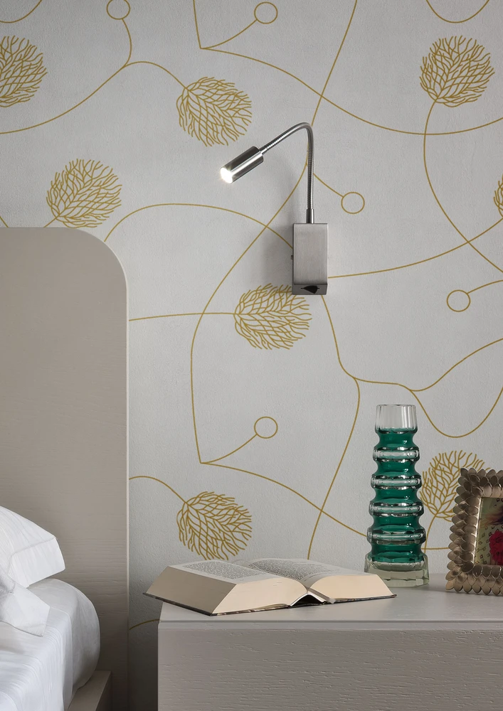 3W LED sieninis šviestuvas HELLO, matinės baltos sp., 3000K, 01-1193