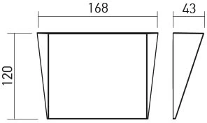 3W LED sieninis šviestuvas STEALTH, matinės juodos sp., 3000/4000K, 01-3221