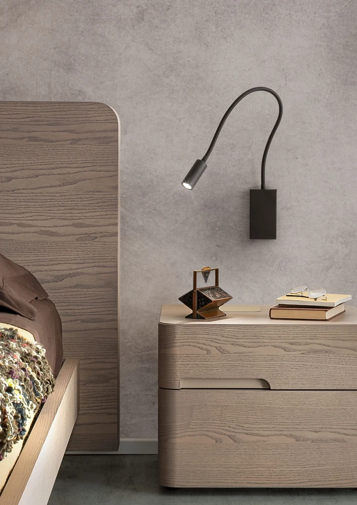 3W LED sieninis šviestuvas WALLIE, matinės baltos sp., 3000K, su USB jungtimi, 01-2754