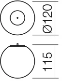 3W LED šviestuvo užbaigimo dalis - detalė BILIA, balta, 3000K, IP44, LSS01-2604WH